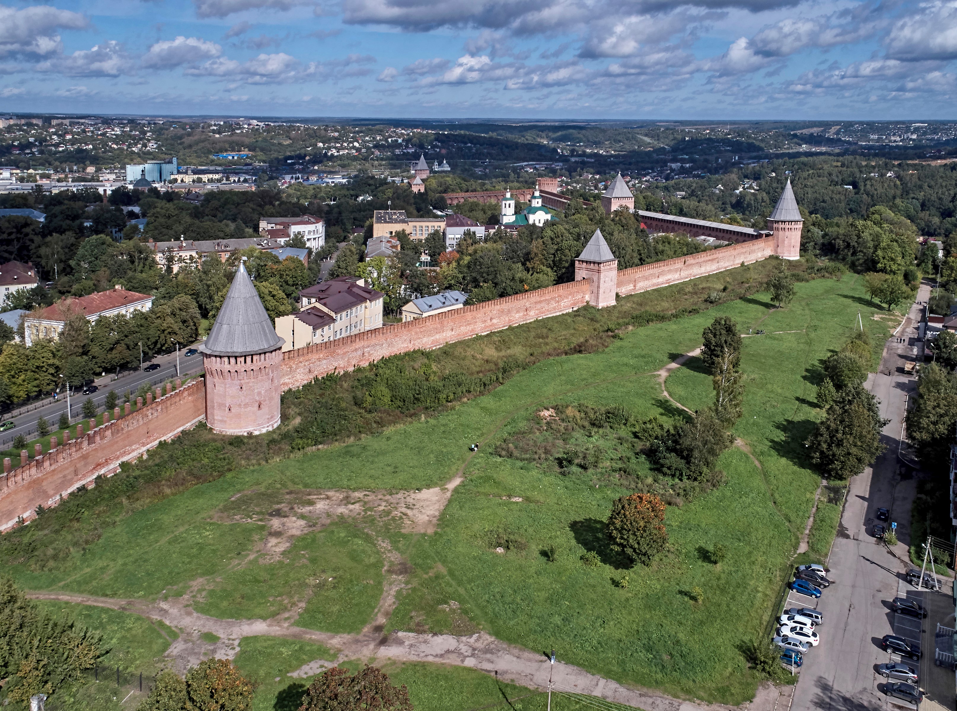 смоленская крепость вид сверху